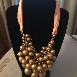 Satin beaded necklace